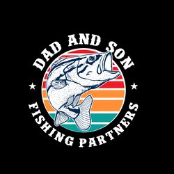 dad and son fishing partners svg, fathers day svg, father svg, dad svg, daddy svg, digital download