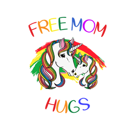 free mom hugs unicorn svg, mothers day svg, mama svg, mom svg, digital download