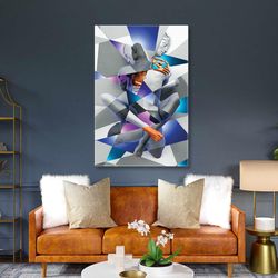 abstract wall art, love wall decor, modern wall decor, roll up canvas, stretched canvas art