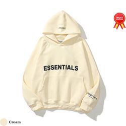 fog essentials print high quality unisex streetwear cotton hip hop hoodie
