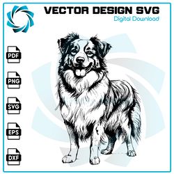 australian shepherd dog svg, australian shepherd svg, australian shepherd vector, australian shepherd, dog svg