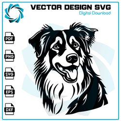 australian shepherd dog svg, australian shepherd svg, australian shepherd vector, australian shepherd, dog svg 1