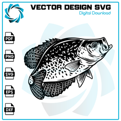 crappie fishing svg, fishing svg, crappie fish svg, crappie clipart, crappie vector, crappie cricut,.