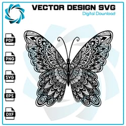 butterfly svg, butterfly mandala svg, butterfly clipart, mandala svg, butterfly cricut, butterfly vector, butterfly cut