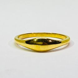 14k Hallmarked Plain Gold Ring ,Midi Ring,Rings For Women