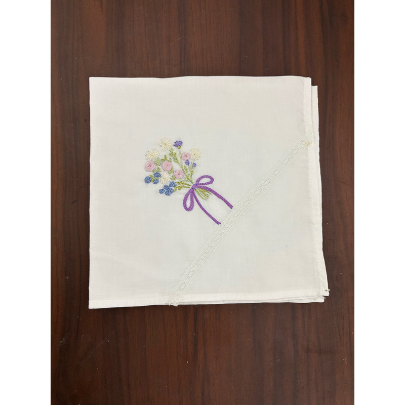Set Of 3 Hand Embroidered Handkerchiefs 2