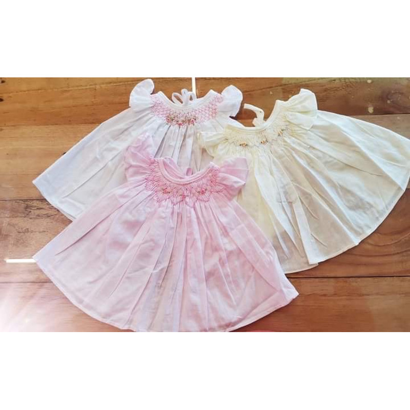 Hand Smocked Baby DressChristening Dress 2