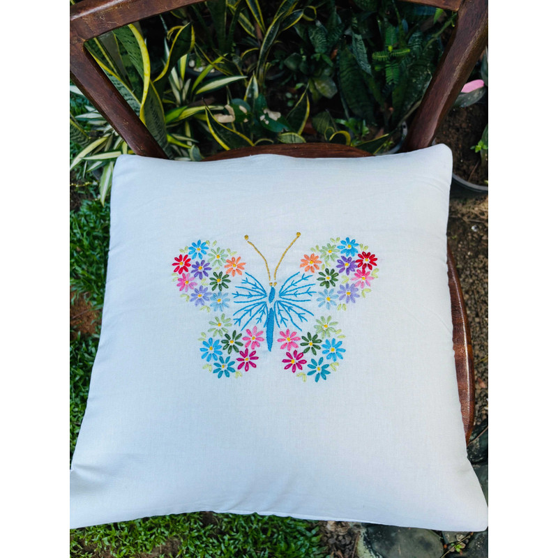 Hand Embroidered Pillow CaseCushion Covera 4