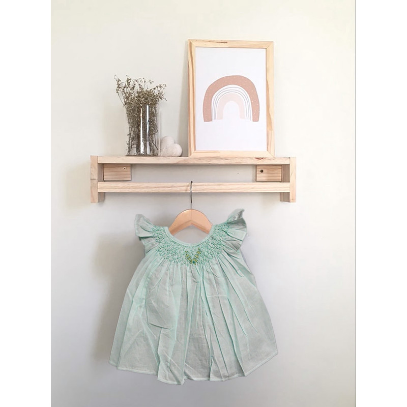 Set Of 2 Custom Colour Hand Smocked Baby DressChristening Dress 8