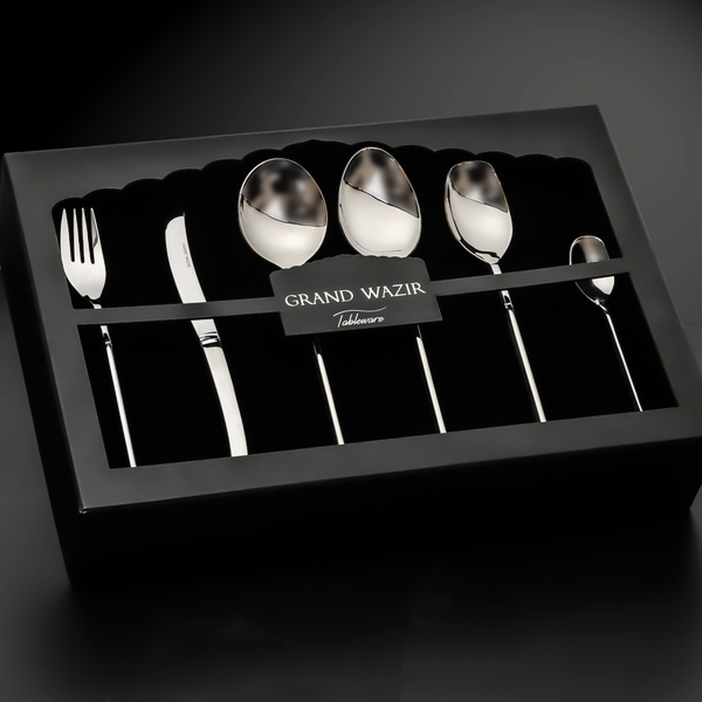 Spoons:  - Teaspoon - Tablespoon - Dinner spoon - Dessert spoon - Slotted spoon - Serving spoon - Soupspoon - Snack spoon - Baby spoon - Cocktail spoon  Forks: