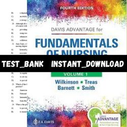 Test Bank for Bates Fundamentals of Nursing Theory Concepts (Vol 1) 4th Edition Wilkinson | Instant Download | All Chapt