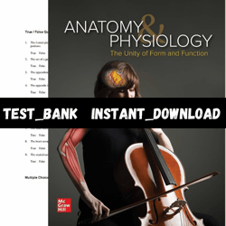 Test Bank for Anatomy & Physiology The Unity of Form and Function 9th Edition by Kenneth S. Saladin PDF | Instant Downlo