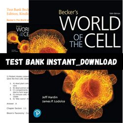 Becker's World of the Cell 10th Edition ,Kindle Edition by Jeff Hardin by Jeff Hardin