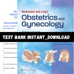 Beckmann and Ling's Obstetrics and Gynecology 9th Edition By Robert Casanova