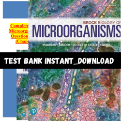 Test Bank - Brock Biology of Microorganisms,Madigan, 16th edition (Madigan, 2021) Chapter 1-34 All Chapters