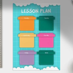 Colorful lesson plan