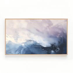 Samsung Frame TV Art Abstract Landscape Painting, Landscape Oil Painting TV Art, Neutral Painting for TV, Frame Tv Art