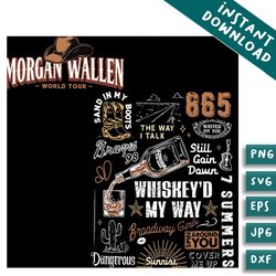 vintage wallen western morgan wallen world tour svg