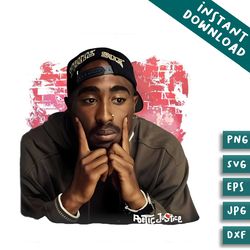 tupac shakur rapper png silhouette