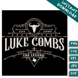 luke combs merch country music svg design