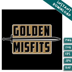 golden misfits vegas golden knights svg