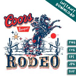 coors cowboy western rodeo svg design