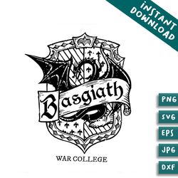 retro basgiath war college fourth wing svg bundles