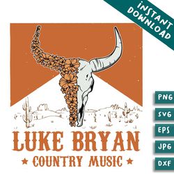 luke bryan bullhead svg bundles luke bryan tour 2024 svg bundles