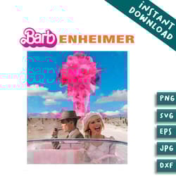funny barbenheimer barbie driving car png silhouette