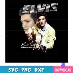 elvis presley rock n roll singer png silhouette sublimation files