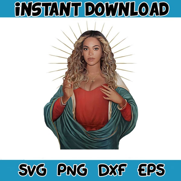 Funny Beyonce Renaissance Jesus PNG Sublimation Download - Inspire Uplift