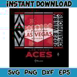 las vegas aces stadium 2024 wnba champions skyline png