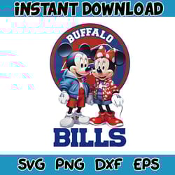 buffalo bills mickey and minnie mouse png