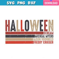 halloween scream michael myers jason voorhees svg bundle