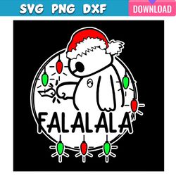 lovely falalala disney baymax christmas svg bundle for