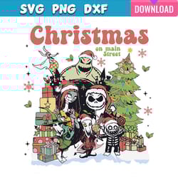 oogie boogie christmas on main street svg bundle for