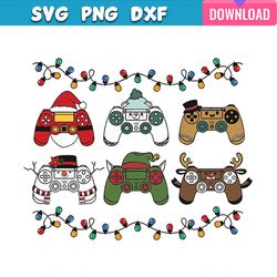 game controller christmas playstations svg bundle