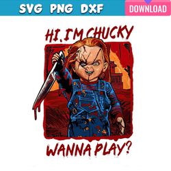 chucky horror halloween im chucky wanna play png