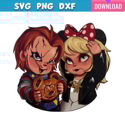 bride of chucky disney halloween png sublimation