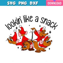 christmas cinderella mice coloured looking like a snack svg bundle