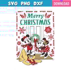 disney mickey minnie pluto merry christmas svg bundle