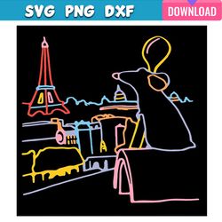 ratatouille light painting svg bundle disney mouse chef cartoon svg bundle