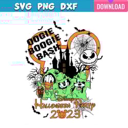 halloween party 2023 funny oogie boogie bash svg bundle