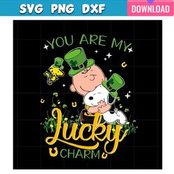 you are my lucky charm saint patricks day snoopy dog svg bundle