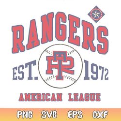 vintage texas rangers american league svg