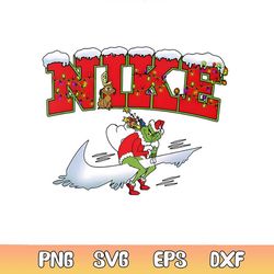 retro nike logo grinch and max png