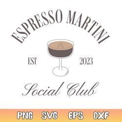 espresso martini social club est 2024 svg