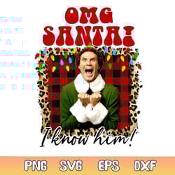 buddy the elf santa omg i know him png