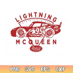 disney pixar cars lightning mcqueen svg
