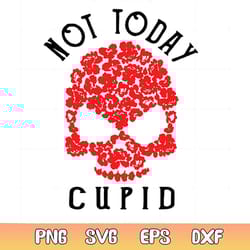 funny anti valentine's day not today cupid svg
